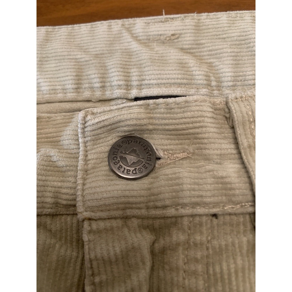 Patagonia Corduroy Pants Mens 30x31 Organic Cotton Beige Straight Gorpcore Cords - Picture 12 of 15